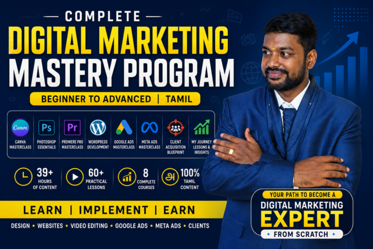 Complete Digital Marketing Mastery Program (Tamil)